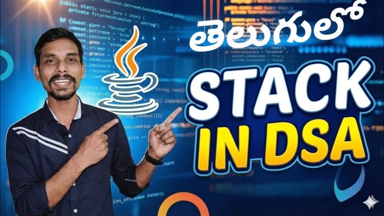 #7 Stack Explained with Example in Telugu | Data Structures in Java # ...