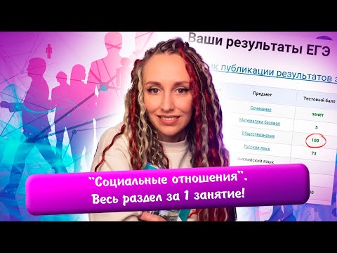 Разбор Всего Раздела «Социальные Отношения» | Повторяем 10 Тем За 1 Занятие! | Егэ Обществознание