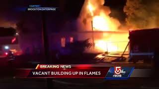 Fire rips through Brockton home