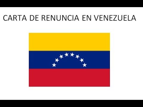 Modelos De Cartas De Renuncia En Venezuela Ejemplos 2019