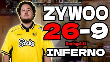 ZywOo 26-9 | 5-STACK inferno FACEIT EU | Rating 2.11 | Dec 7, 2025