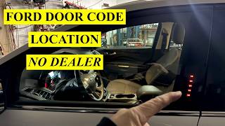 Where To Find Ford Keyless Entry Code (no Dealer Needed)