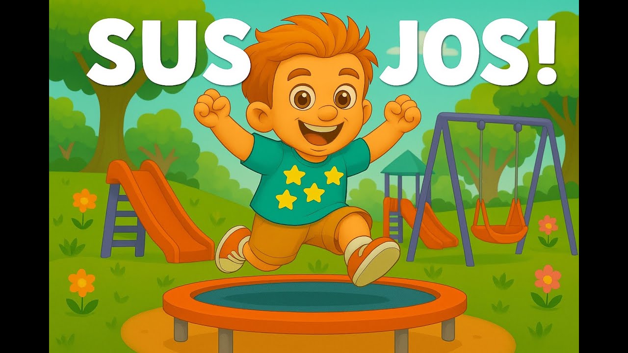 Sus și Jos – Cântec Vesel pentru Copii | Joacă în Parc 🎵😄