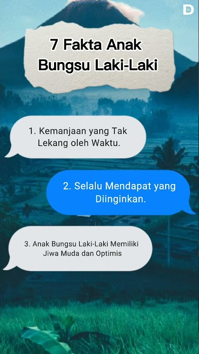 🔴 7 Fakta Anak Bungsu Laki-Laki‼️
