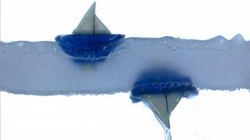 How upside-down floating boats appear to defy gravity