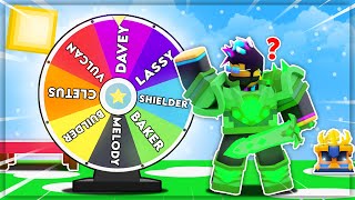 So I Let A *WHEEL* Choose My *KIT* In Roblox BedWars!