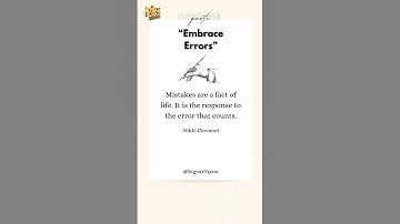 Sigma rule 😎Embrace Errors #shorts #subscribe