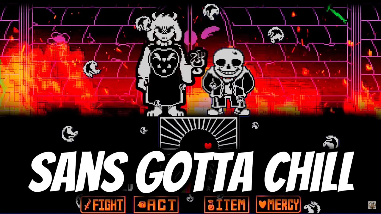 Реакция на Undertale: Burning Ashes – Санс и Ториэль (анимация боя)