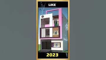 #3D | House Front Design  #housedesign #viral #exterior  #colorful #2023 #house #elevation