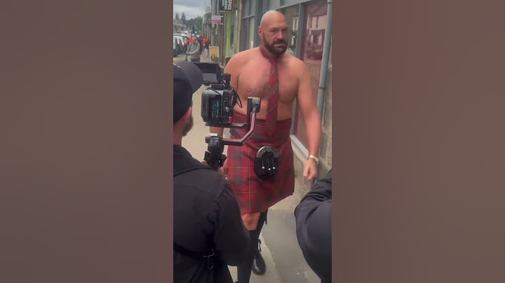 TYSON FURY FILMING WITH NETFLIX DRESSED IN SCOTTISH KILT 🏴󠁧󠁢󠁳󠁣󠁴󠁿 (Credit Tyson Fury🎥)