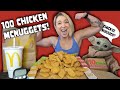 100 CHICKEN McNUGGETS IN 10 MINUTES CHALLENGE