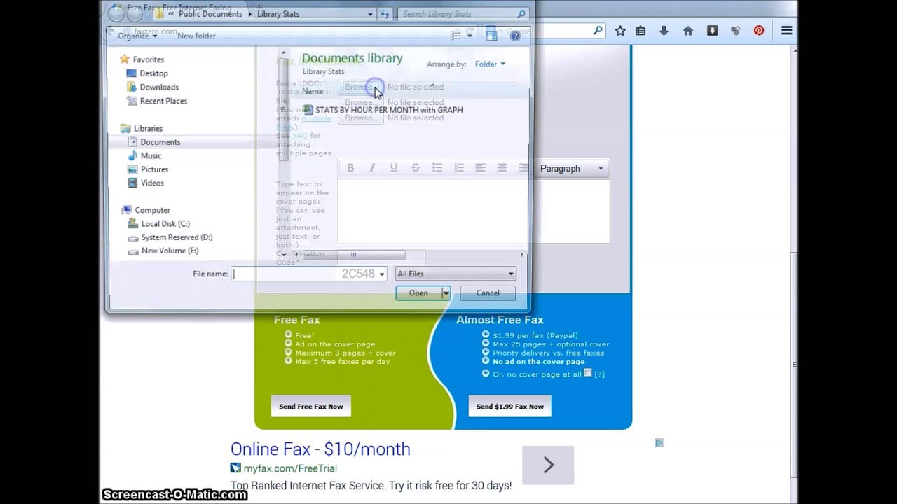 how to use faxzero youtube free fax no cover page