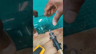 How To Make Glass Using A Waste Bottle #Shorts