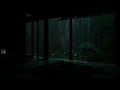 Deep Forest Rain Sounds Around a Hidden Cabin 🌧 (No Ads) | Quiet Dark Bedroom Sounds for Deep Sleep