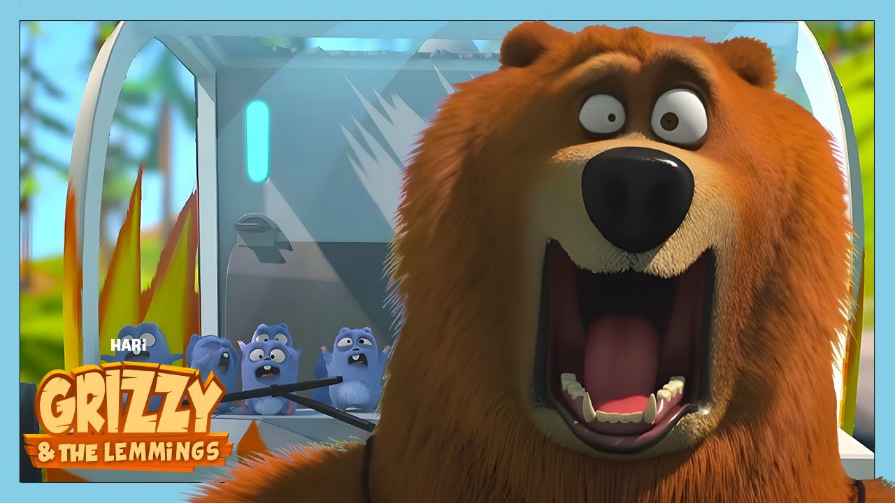 Niebezpieczna jazda! | Grizzy & The Lemmings | WildBrain Polska
