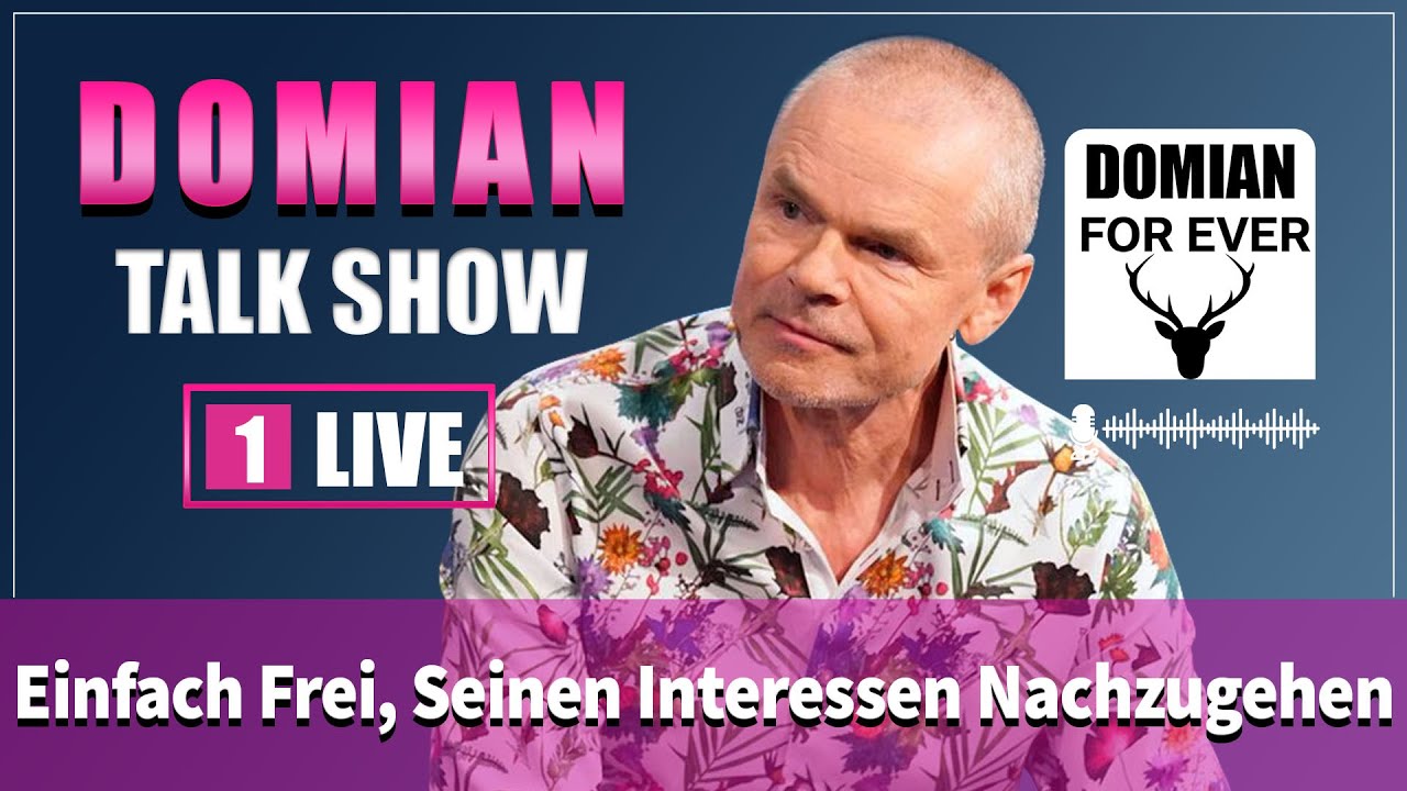 Jürgen Domian - Einfach Frei, Seinen Interessen Nachzugehen @DomianLive2025
