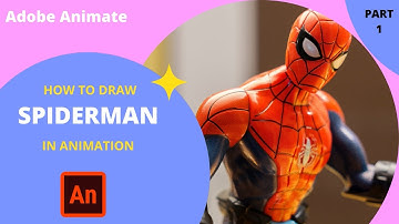 Spiderman head drawing animation | Animate CC | Bringhit