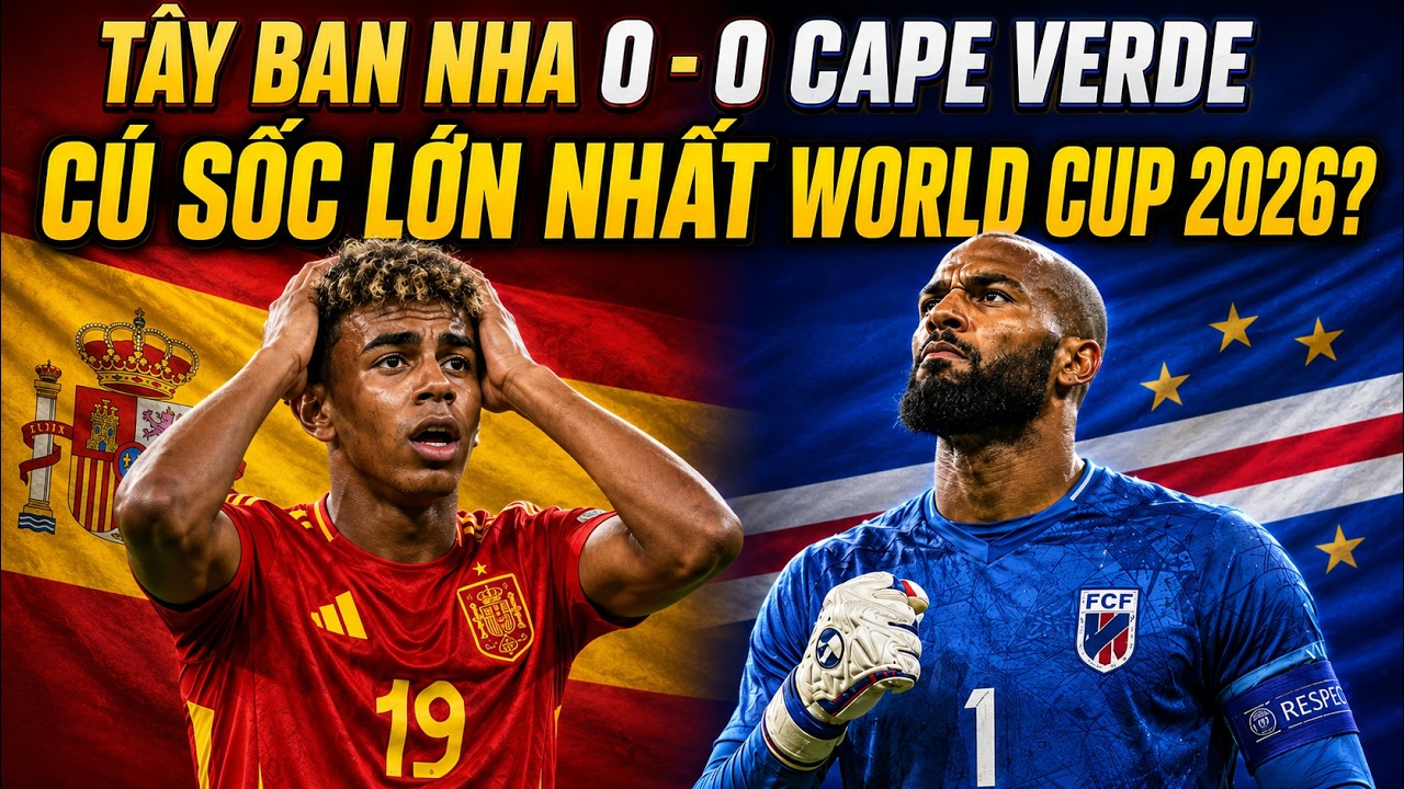 TÂY BAN NHA 0-0 CAPE VERDE: CÚ SỐC LỚN NHẤT WORLD CUP 2026?