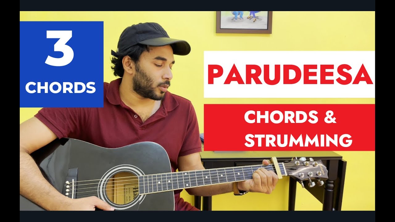 Parudeesa Guitar Chords and Strumming Tutorial Bheeshma Parvam