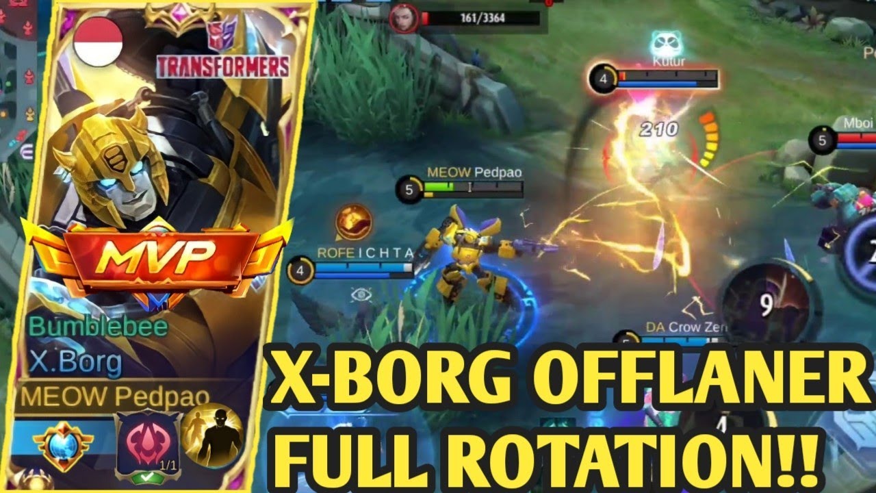 X-BORG OFFLANER FULL ROTATION‼️| BEST BUILD X-BORG 2023 | BUILD X-BORG ...