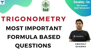 SSC CGL 2019 | Trigonometry - Most Important Formula Based Questions | Quants | Abhinay Sharma