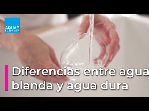 Vídeo: Diferencia Entre Agua Dura Y Agua Blanda