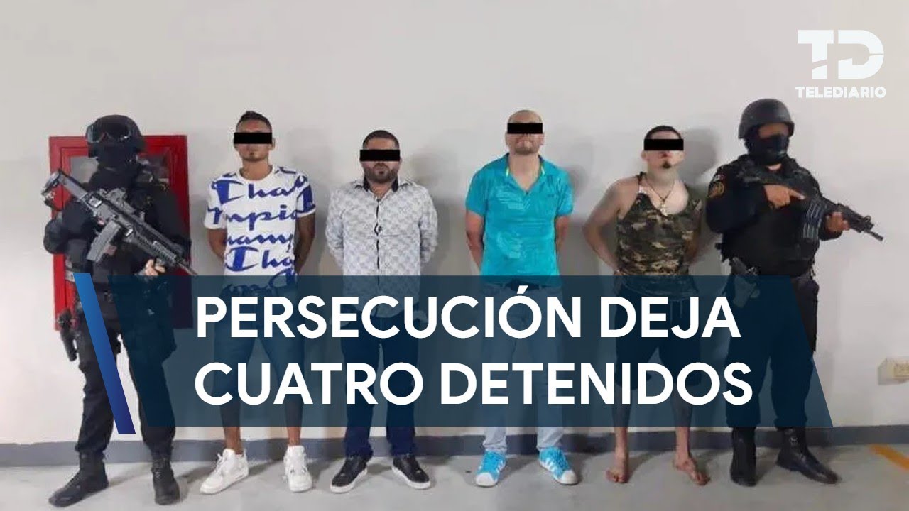 Detienen a cuatro personas con armas y drogas al norte de Monterrey