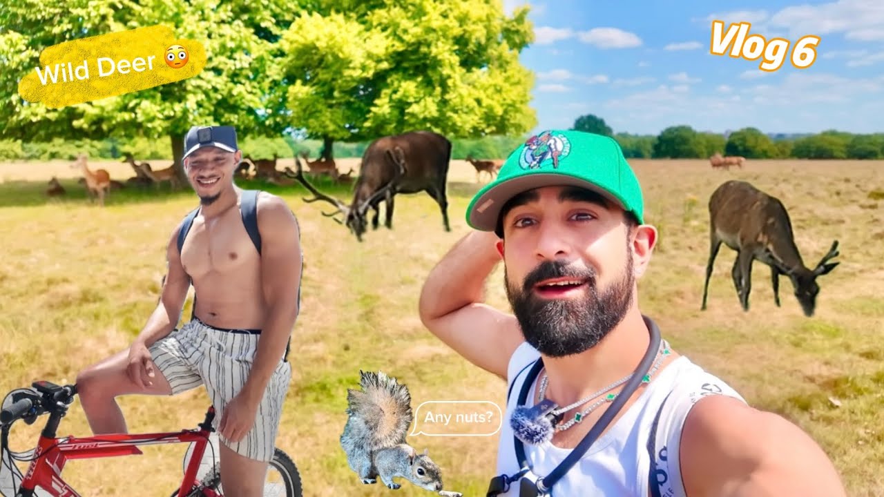 Bike Ride in Richmond, Wild Deer… Then Chaos 🦌😳 | London Vlog 6