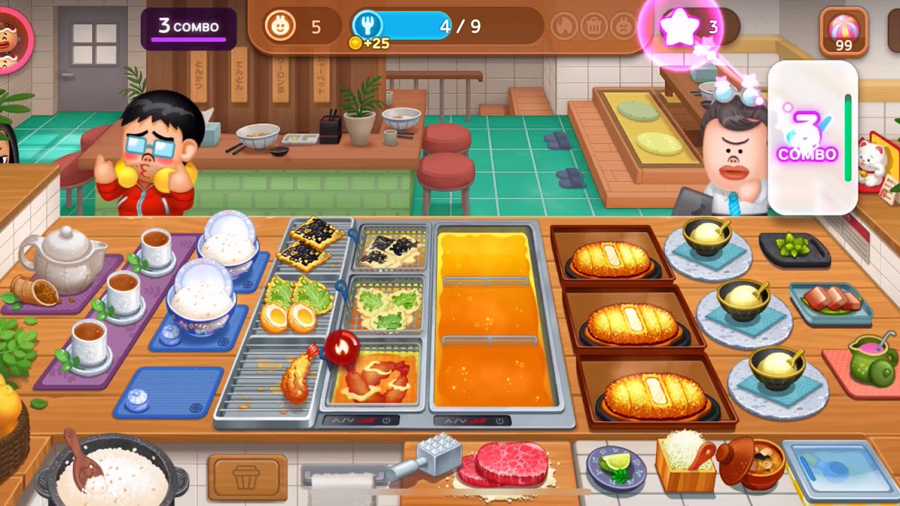 [Gameplay] Line Chef：Ten Brothers 1-3 playthrough little monster at school