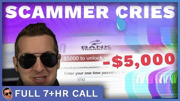 Scammer Cries While Losing $5000 To Virus [Full 7+hrs]