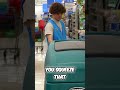 Walmart Employee Vapes While Operating Floor Cleaner! #shorts