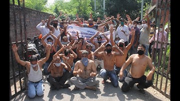 JPDCL workers stage protest