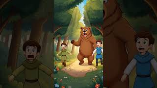 Two Friends – Tested by a Bear! | The Bear’s Lesson on Friendship ❤️ | Telugu Kids Stories |
