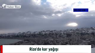 Rizede Kar Yağışı