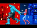 Spider-Man Vs Hulk Avengers Superhero Best Scene Figure Stopmotion