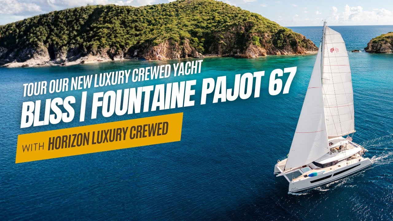 ⁣Inside BLISS 🌴 2025 Fountaine Pajot 67 Luxury Yacht Tour in the BVI