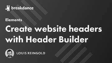 Easily Create Custom Website Headers in WordPress using the Breakdance Header Builder