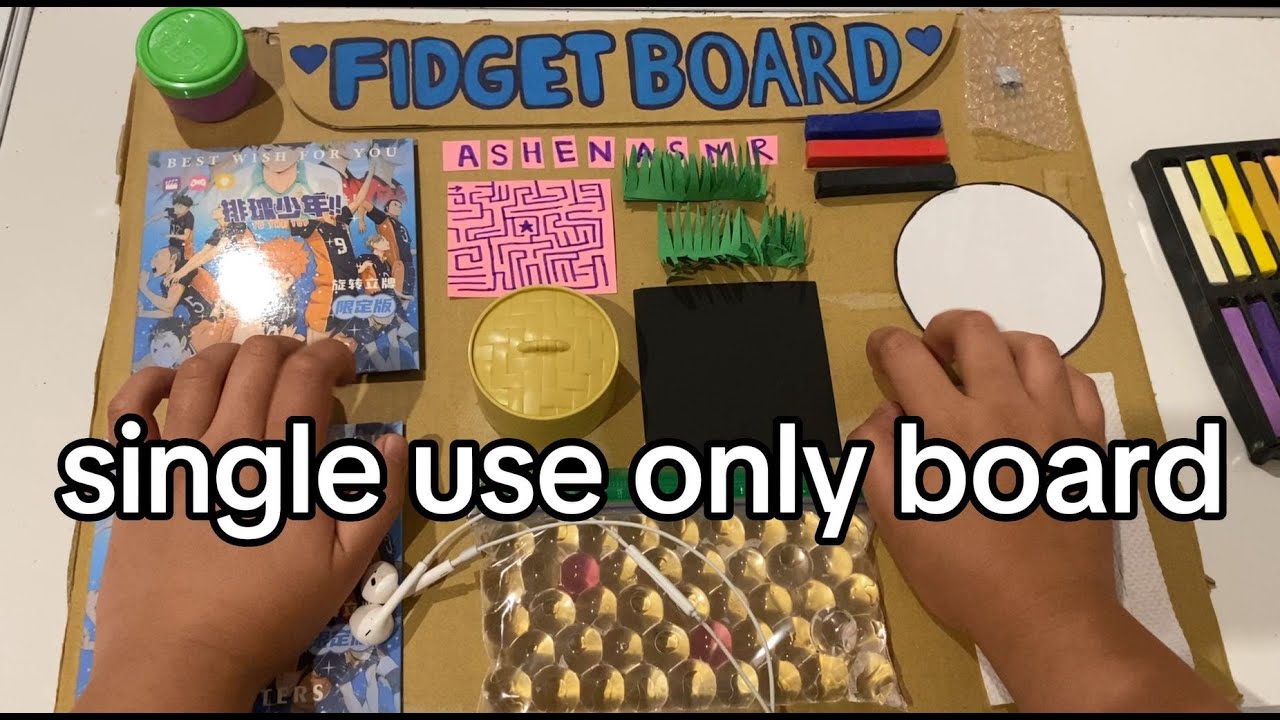 rating my one time use fidget board asmr