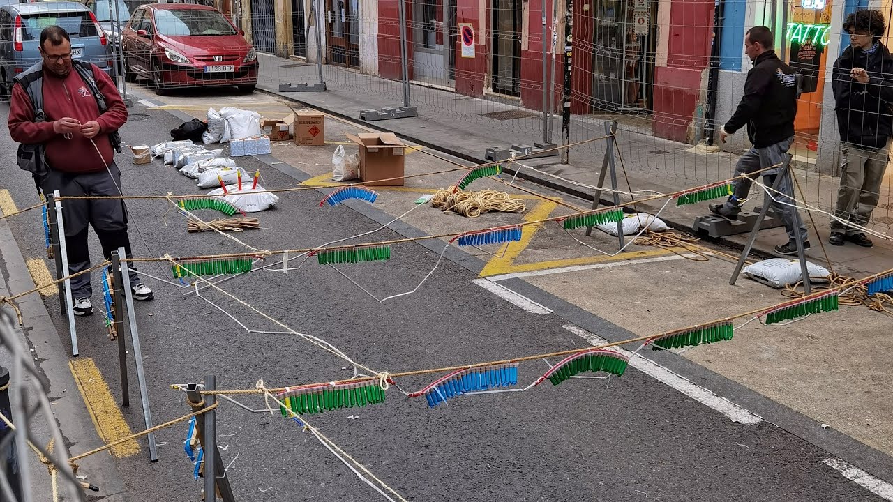 Fallas Valencia ★ Mini Mascletà Nocturna / Pirotecnia Tamarit ★ [4K]