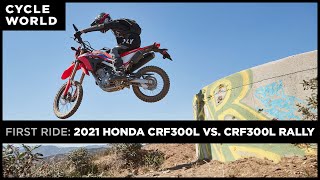 2021 Honda CRF300L vs. 2021 Honda CRF300L Rally Review First Ride