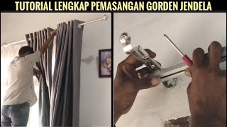 Cara pasang Gorden jendela rumah yang rapi