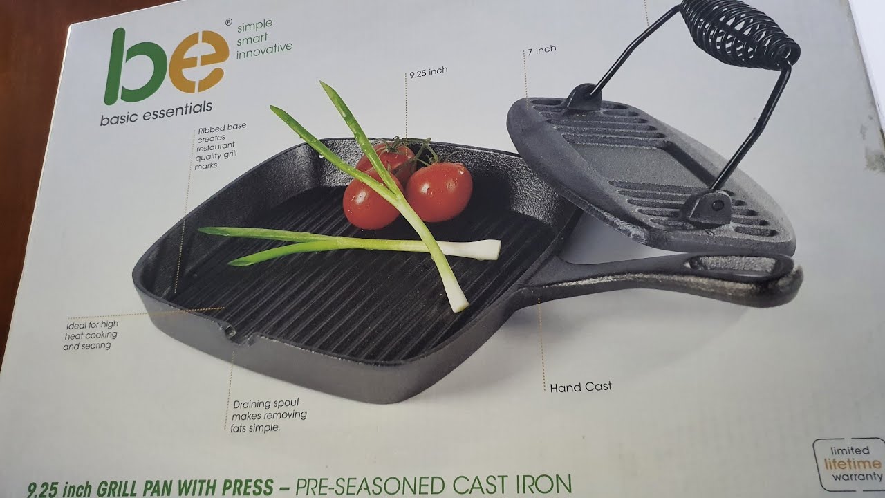 REVIEW/UNBOXING SnR bought Cast Iron Stove Top Grill for Induction, Flame or Electric Stove