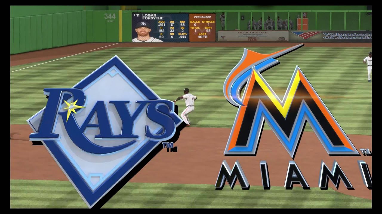 MLB The Show 16 Rays vs Marlins (PS4) 60FPS YouTube