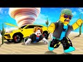 USING NOOB CAR TO ESCAPE MINECRAFT DESERT IN ROBLOX