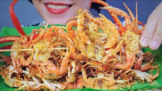 ASMR CUA SỮA CHIÊN GIÒN - DEEP FRIED BABY CRAB , EATING SOUNDS | LINH-ASMR