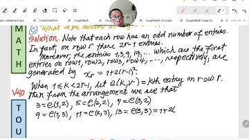 (V40) On Triangular Arrays of Numbers