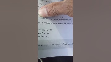 Inverse Circular Functions of a Complex Variable, its examples BA/BSc 2nd Sem Dr.Ashok Kumar Saini