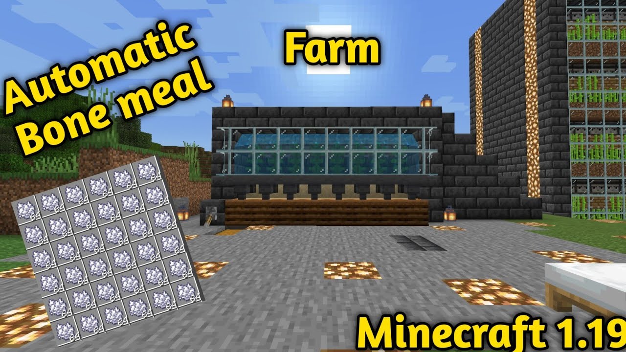 Unlimited Bone Meal Farm Minecraft Pocket Edition | Minecraft Survival ...