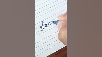Sanjay - Beautiful name in Cursive writing | Cursive writing for beginners | #shorts