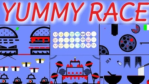 24 marble race EP. 3 YUMMY RACE (by algodoo) (original upload date : 8 February 2025)